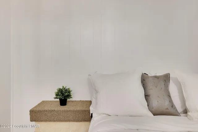 a view of wooden floor in living room