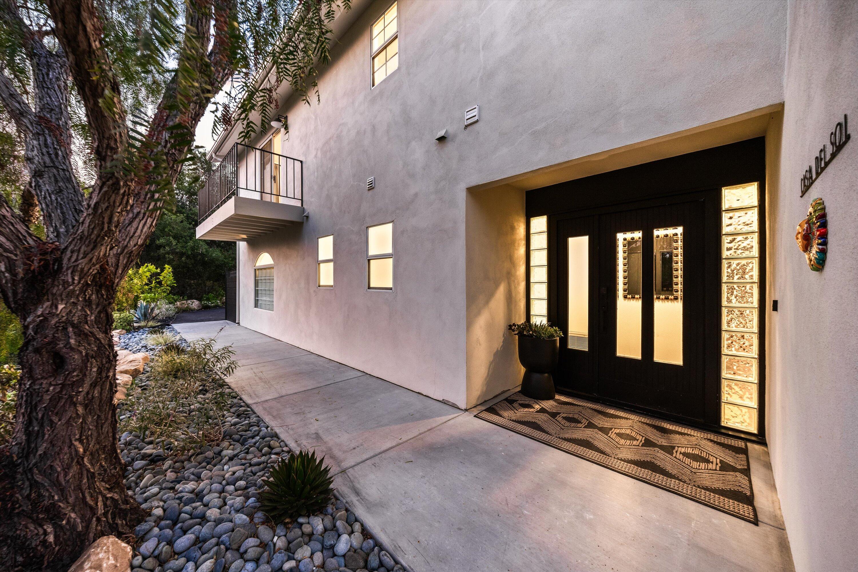 1378 Sycamore Canyon Road Santa Barbara, CA 93108 - Photo 41 of 46 Main House - Front Entry