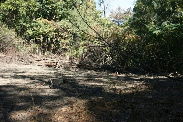 a view of water covered with snow