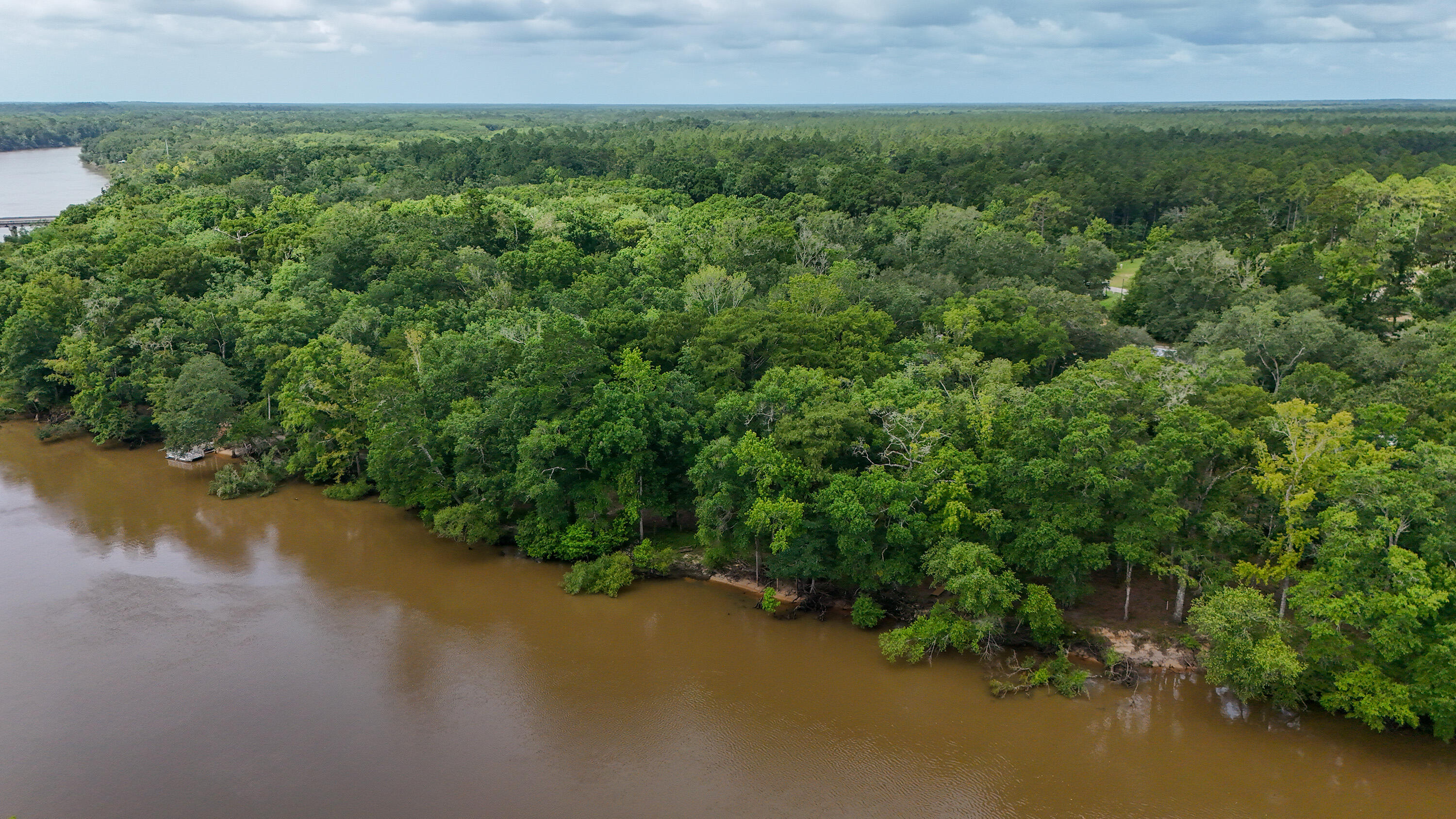 70 River Loop Road Ponce de Leon, FL 32455 - Photo 39 of 50 an aerial view of a houses with a yard and lake view