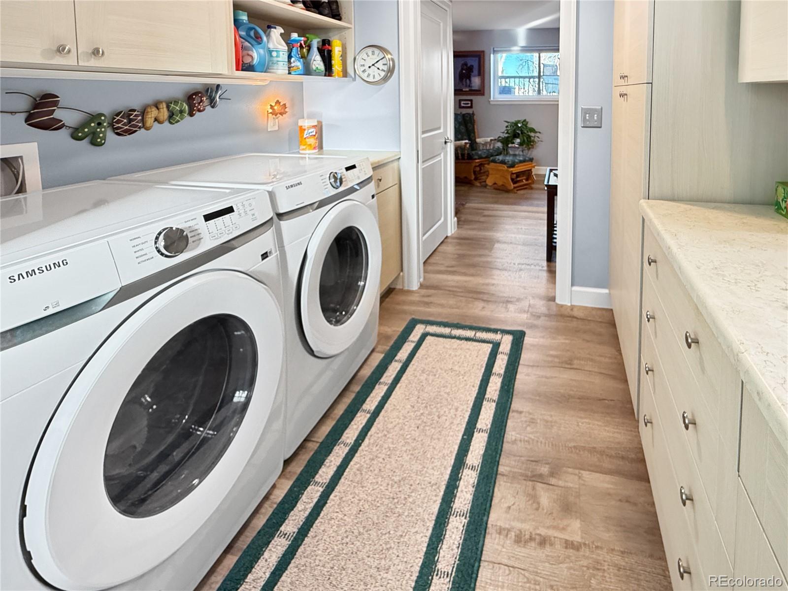 4386 South Xenophon Way Morrison, CO 80465 - Photo 29 of 38 a view of living room washer and dryer