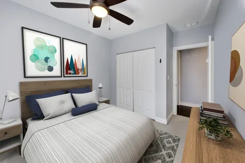 a picture of a small white room