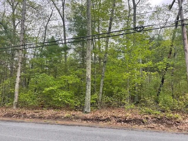 a bathroom with a small yard
