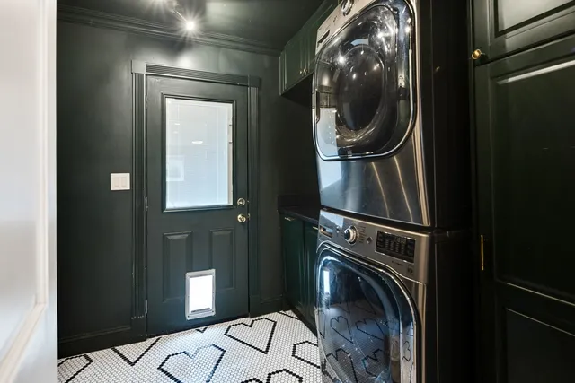 a close view of utility room