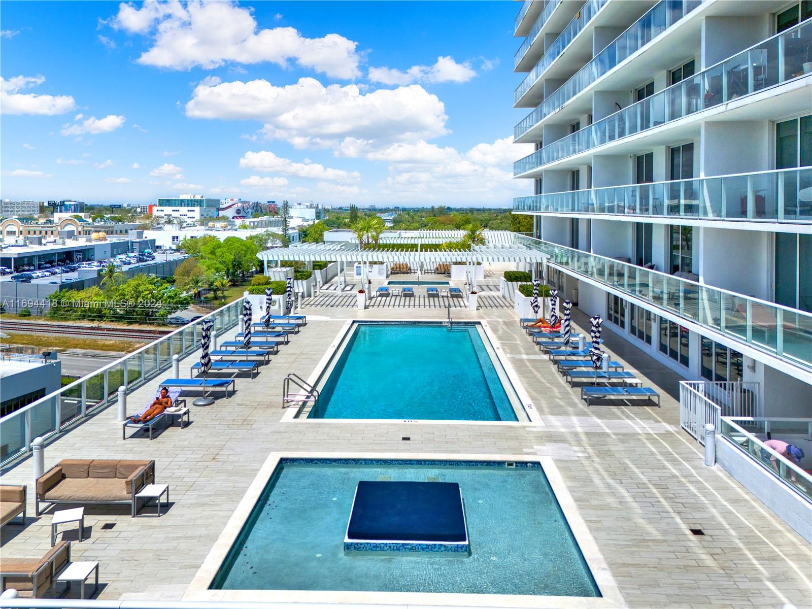 4250 Biscayne Boulevard, Unit 1607 Miami, FL 33137 - Photo 13 of 21 a view of a balcony with an ocean view