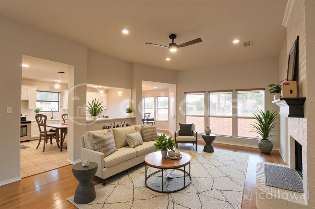 3616 Sutter Court Fort Worth, TX 76137 - Photo 2 of 28 a living room with furniture and a large window