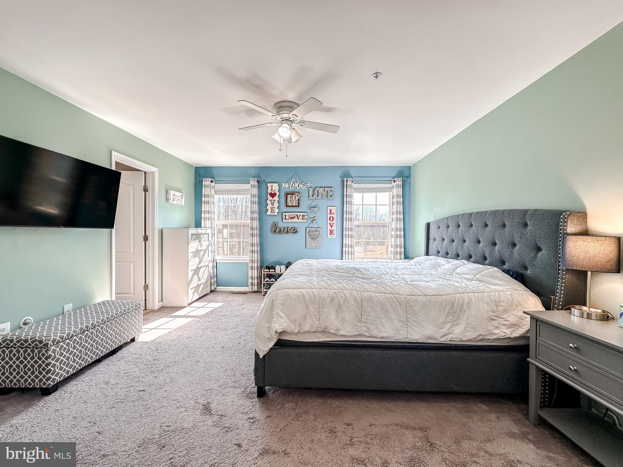 10503 Braddock Run Road Baltimore, MD 21220 - Photo 26 of 64 a spacious bedroom with a bed and a flat screen tv