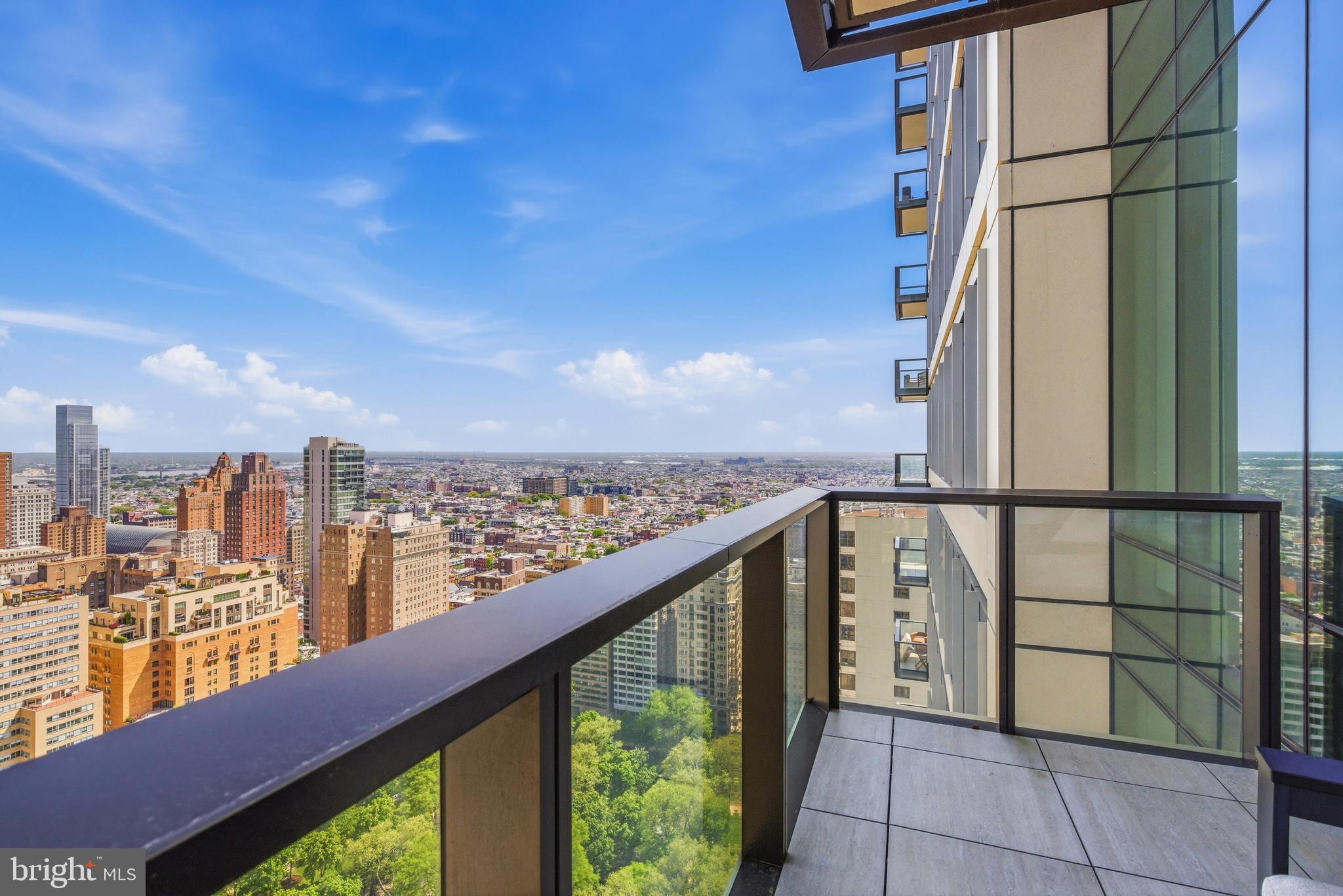 1911 Walnut Street, Unit 3304 Philadelphia, PA 19103 - Photo 8 of 35 a view of a balcony with city view
