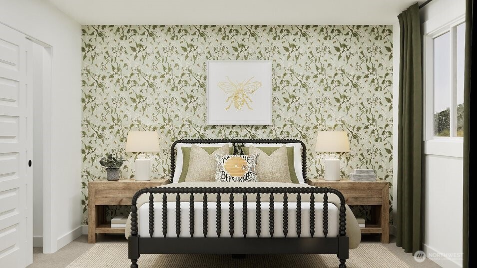 547 Silver Frost Drive Sequim, WA 98382 - Photo 10 of 15 a bed sitting in a bedroom next to a window