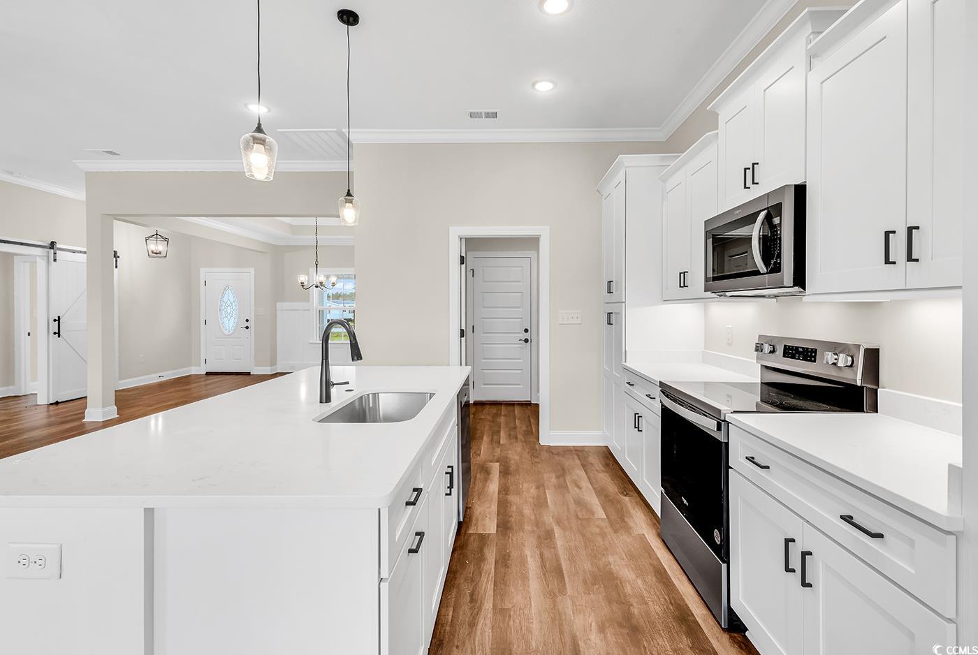 3538 Good Luck Road Aynor, SC 29511 - Photo 11 of 34 Kitchen featuring visible vents, ornamental moldin