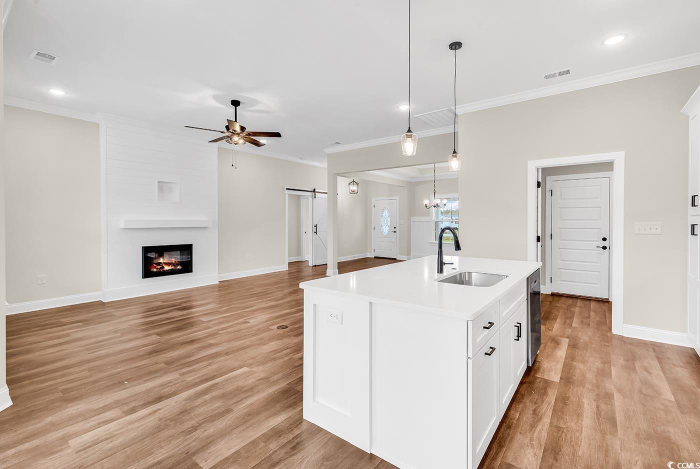 3538 Good Luck Road Aynor, SC 29511 - Photo 14 of 34 Kitchen with light countertops, visible vents, lig