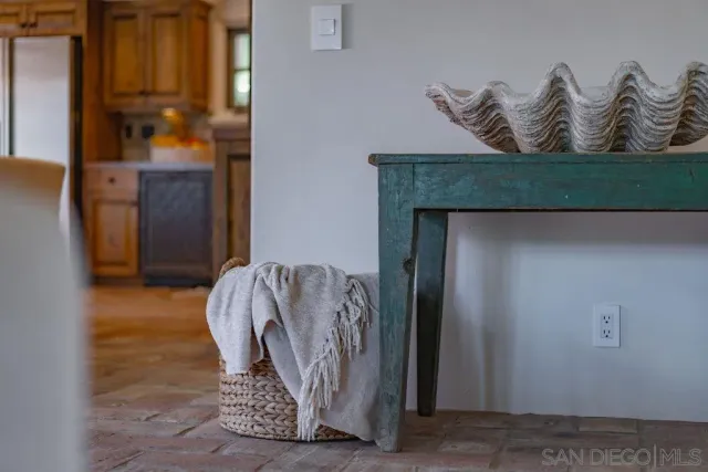 a front view of a house with a shower