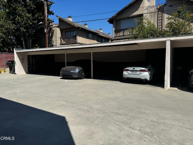 a car parked in front of a building