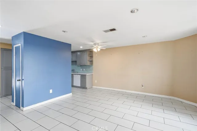 a view of an empty room