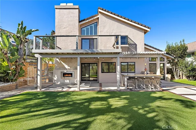 a view of a house with a patio
