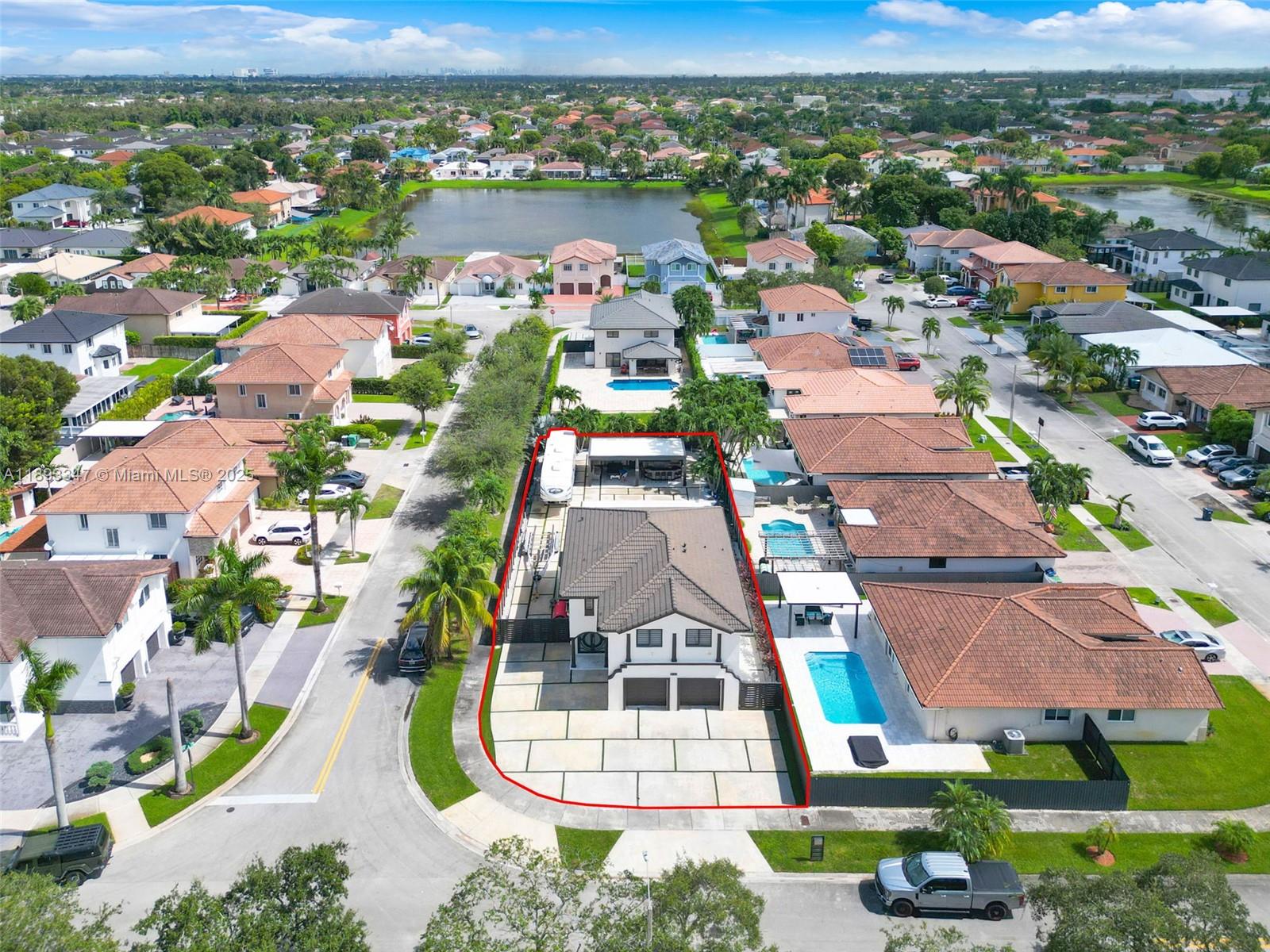 3121 Southwest 151st Court Miami, FL 33185 - Photo 34 of 37 an aerial view of residential houses with outdoor space