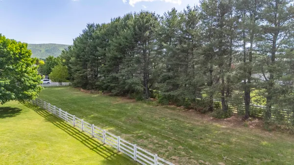 a big yard with lots of green space and deers