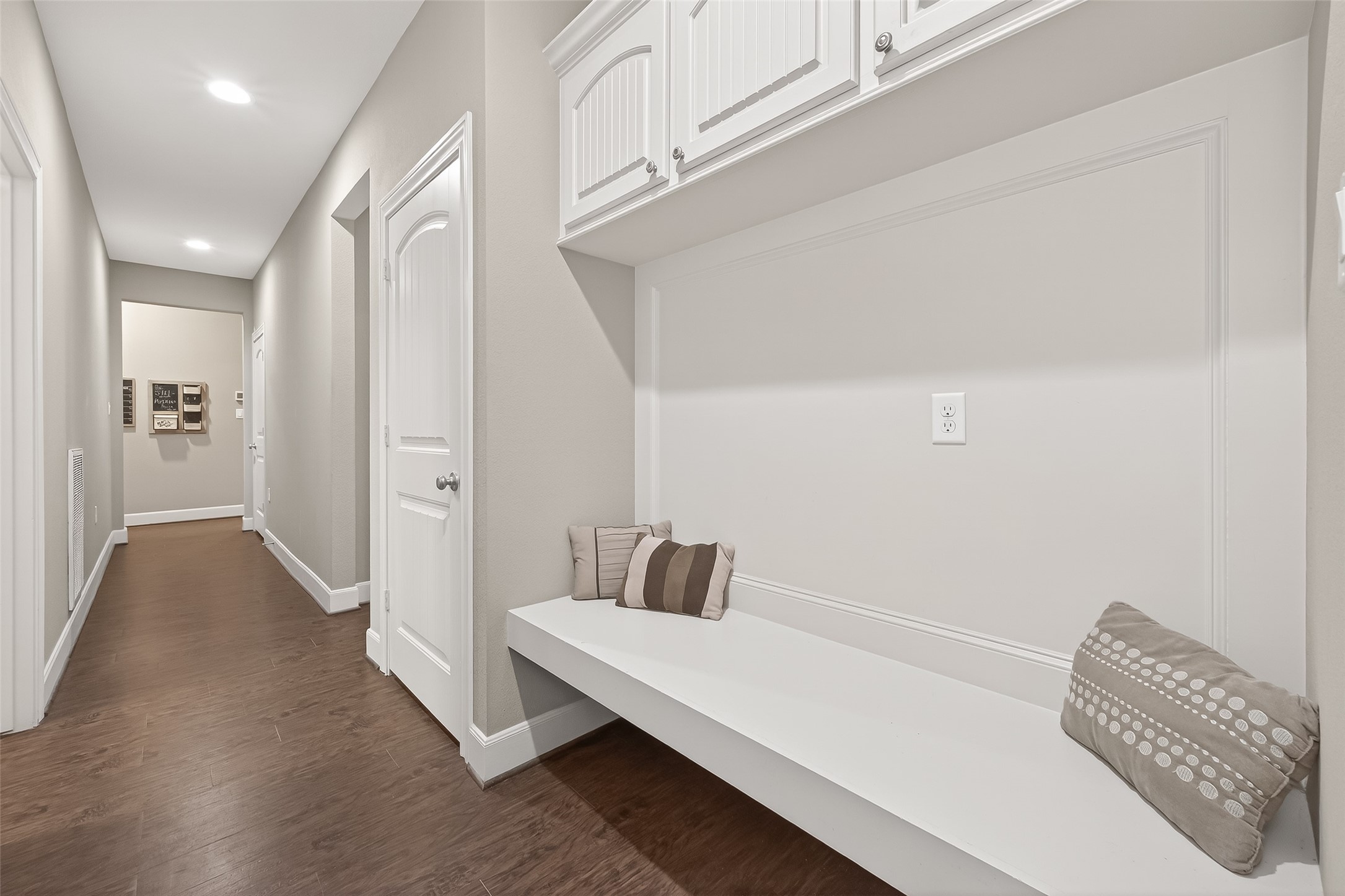 112 Timberside Drive Conroe, TX 77304 - Photo 29 of 50 Custom built bench with storage above