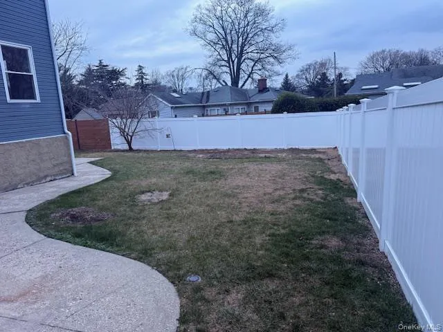 a backyard of a house