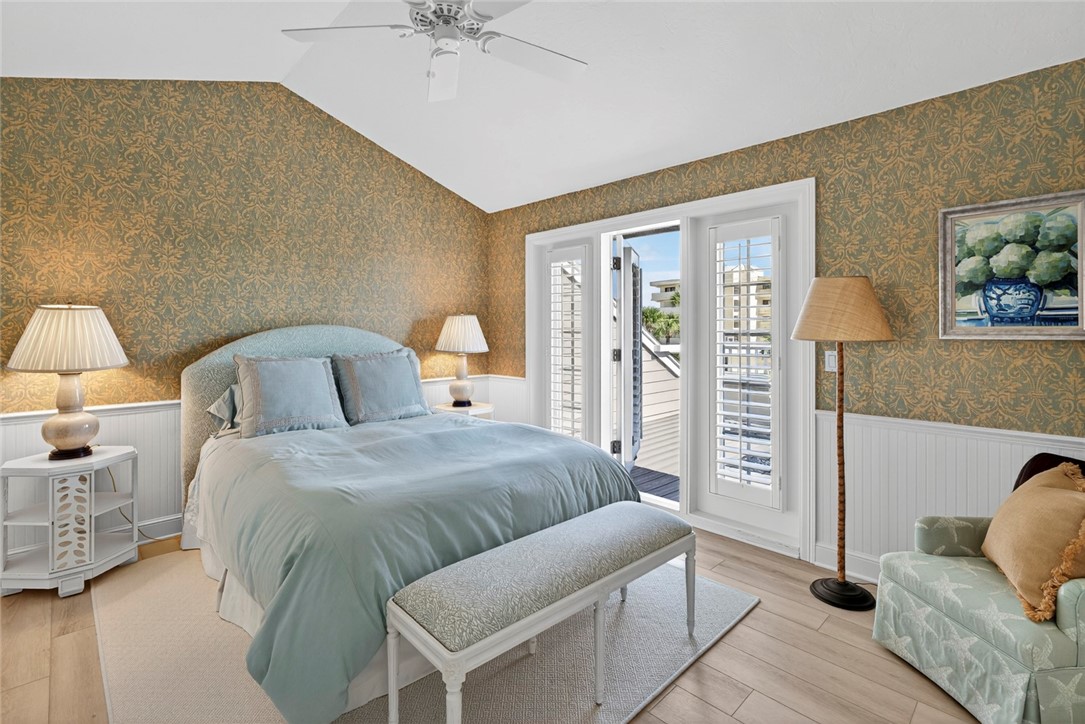 2525 Ocean Drive, Unit 3 Vero Beach, FL 32963 - Photo 22 of 36 a bedroom with a bed and balcony view