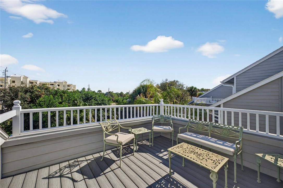 2525 Ocean Drive, Unit 3 Vero Beach, FL 32963 - Photo 26 of 36 a view of a balcony with wooden floor