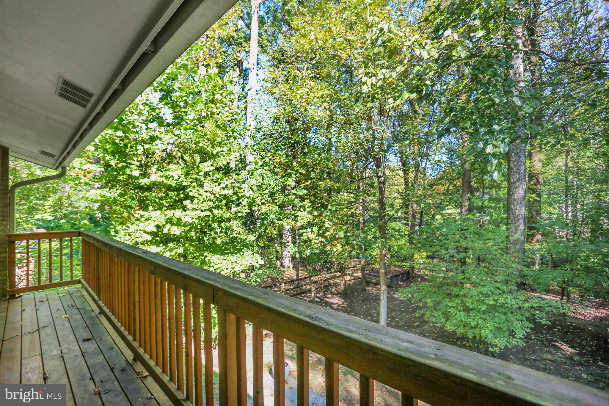 7504 Hamilton Spring Road Bethesda, MD 20817 - Photo 24 of 52 VIew from balcony overlook back garden