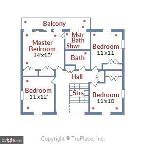 7504 Hamilton Spring Road Bethesda, MD 20817 - Photo 50 of 52 Upper level floor plan