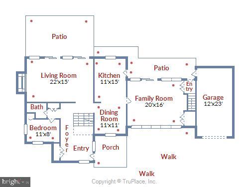 7504 Hamilton Spring Road Bethesda, MD 20817 - Photo 51 of 52 Main level floor plan