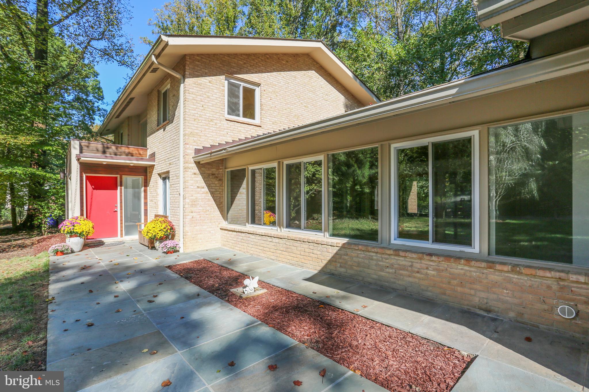 7504 Hamilton Spring Road Bethesda, MD 20817 - Photo 38 of 52 Inviting front entrance w/flagstone walkway/patio