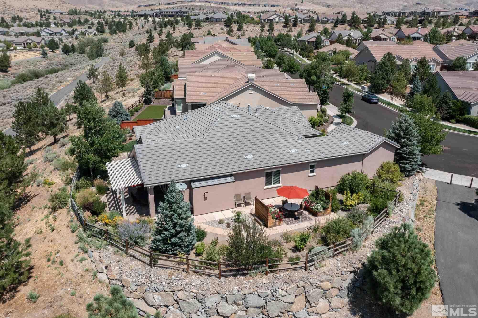 1605 Ashland Bluff Way Reno, NV 89523 - Photo 35 of 37 an aerial view of a house with a yard