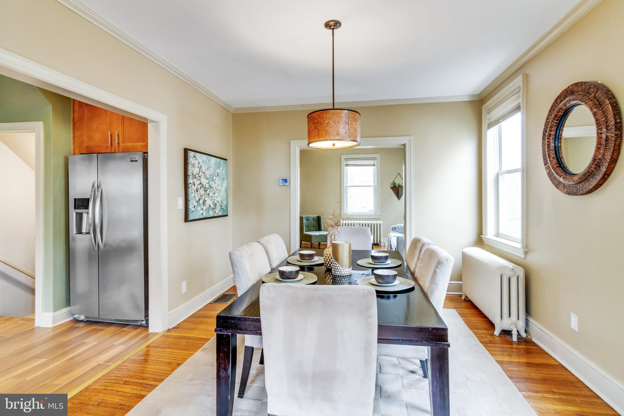 604 Rittenhouse Street Northwest Washington, DC 20011 - Photo 14 of 45 Dining Room Open to Kitchen