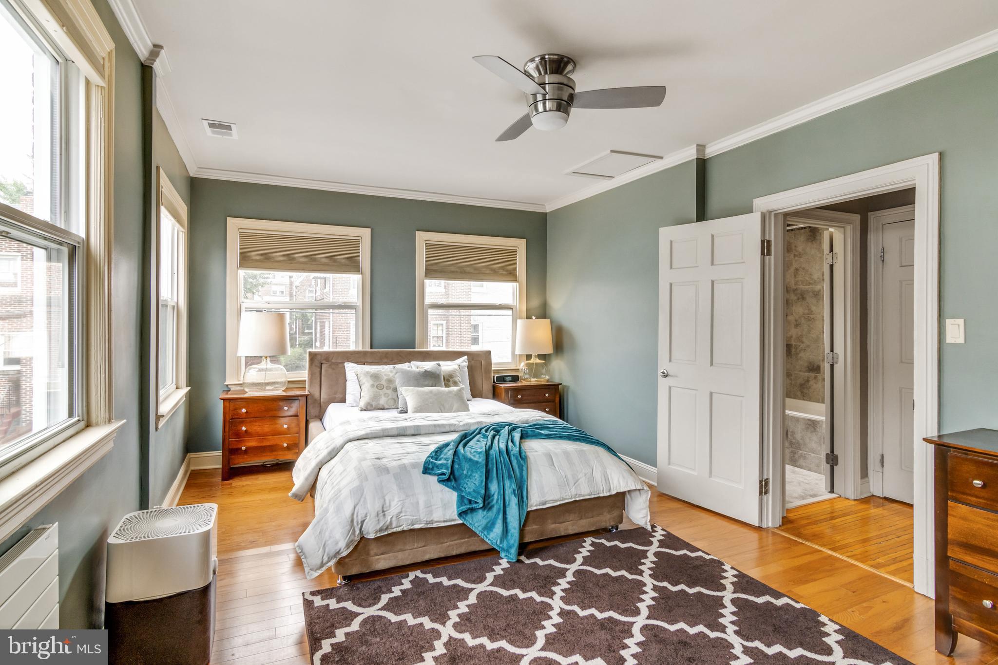604 Rittenhouse Street Northwest Washington, DC 20011 - Photo 23 of 45 Owners Bedroom w/Ceiling Fan