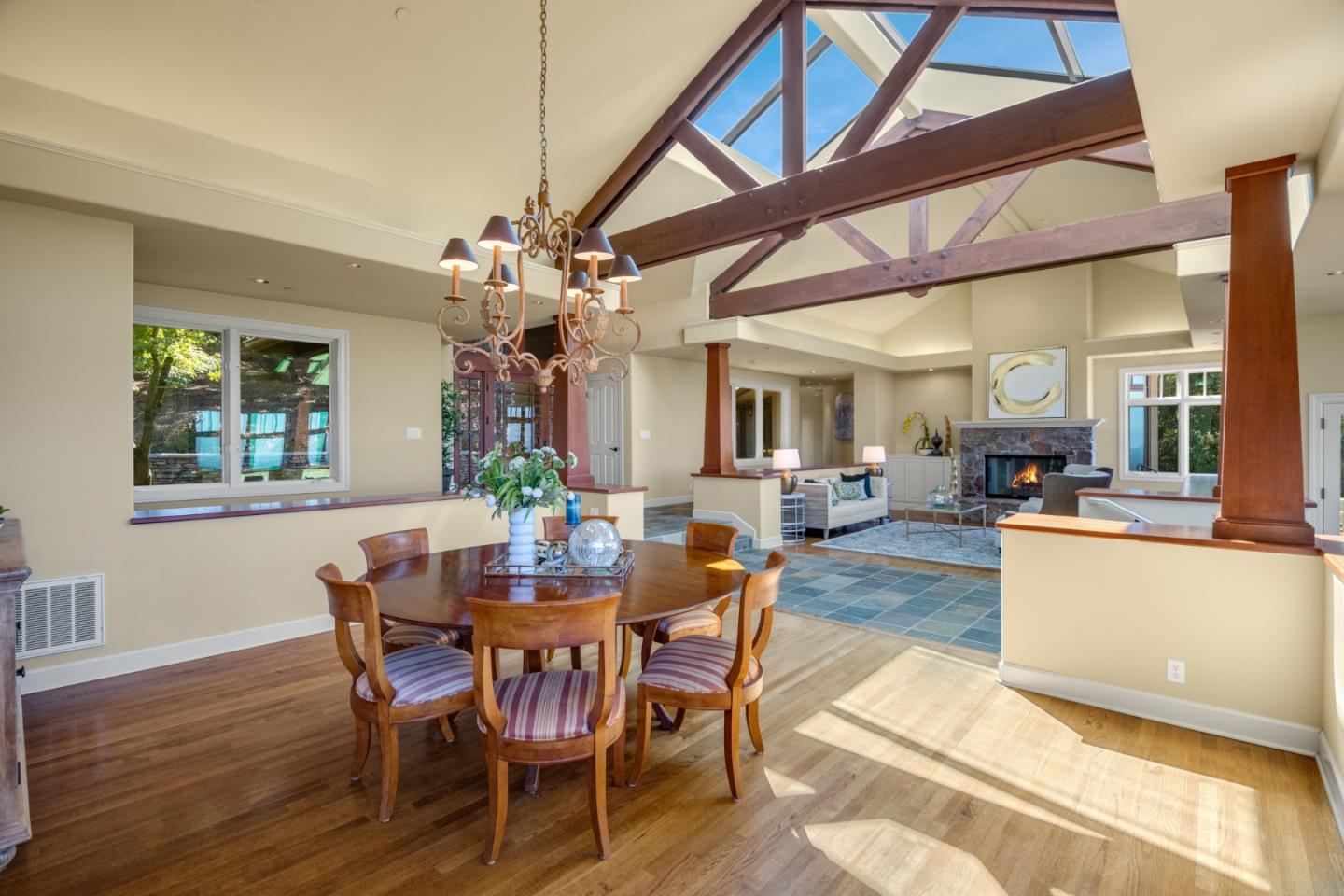 1795 Foster Road Los Gatos, CA 95030 - Photo 23 of 56 a view of a dining room with furniture and wooden floor