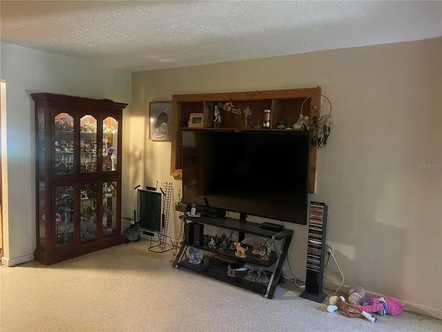 a room with furniture and flat screen tv