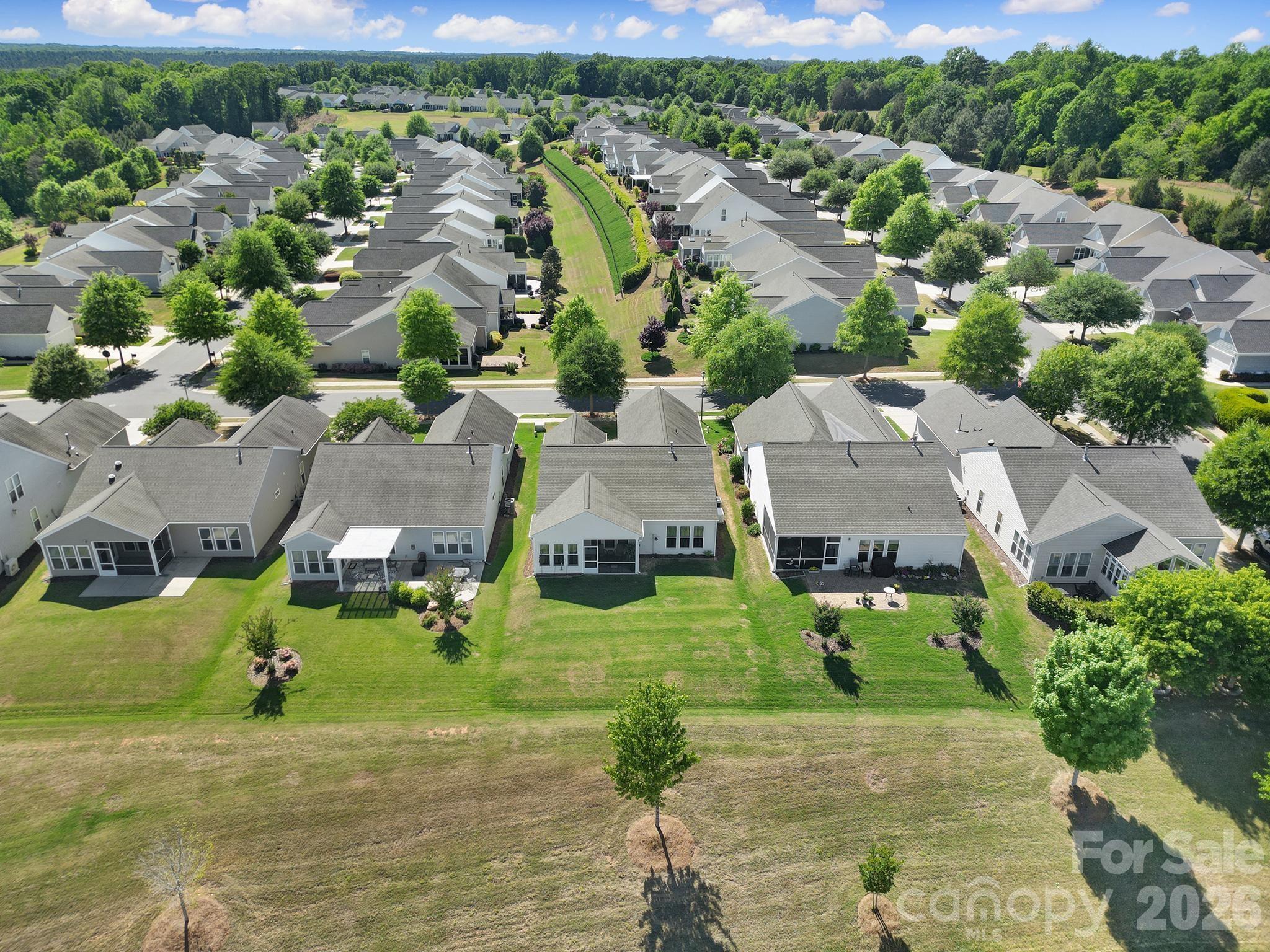 8080 Pawleys Court Fort Mill, SC 29707 - Photo 33 of 44 an aerial view of residential houses with outdoor space and trees