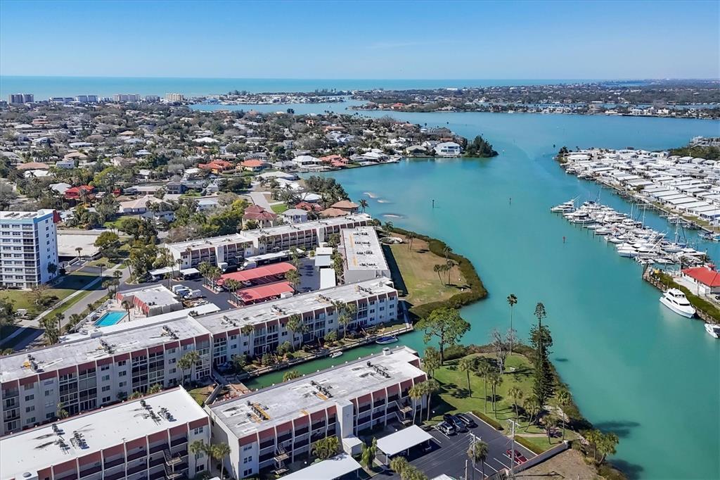 210 Santa Maria Street, Unit 248 Venice, FL 34285 - Photo 50 of 72 an aerial view of a houses with a lake view