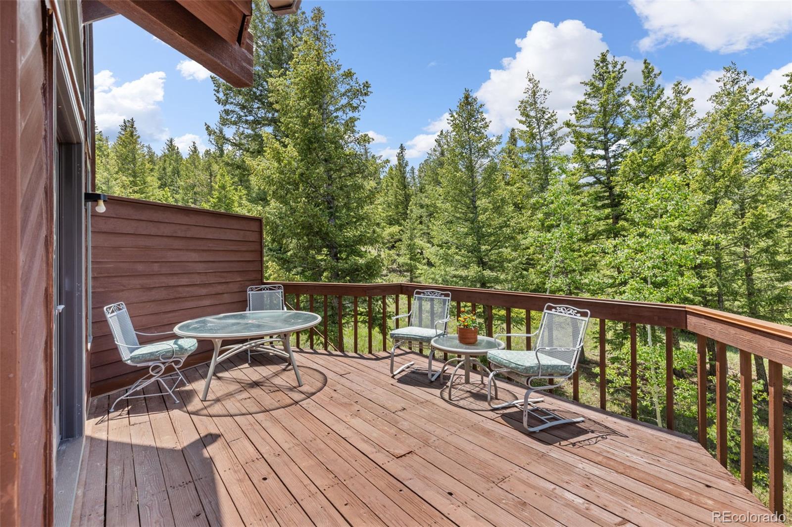 173 Silver Cloud Lane Boulder, CO 80302 - Photo 13 of 43 a view of balcony with wooden floor and seating space