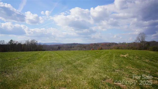 a view of an ocean and a yard