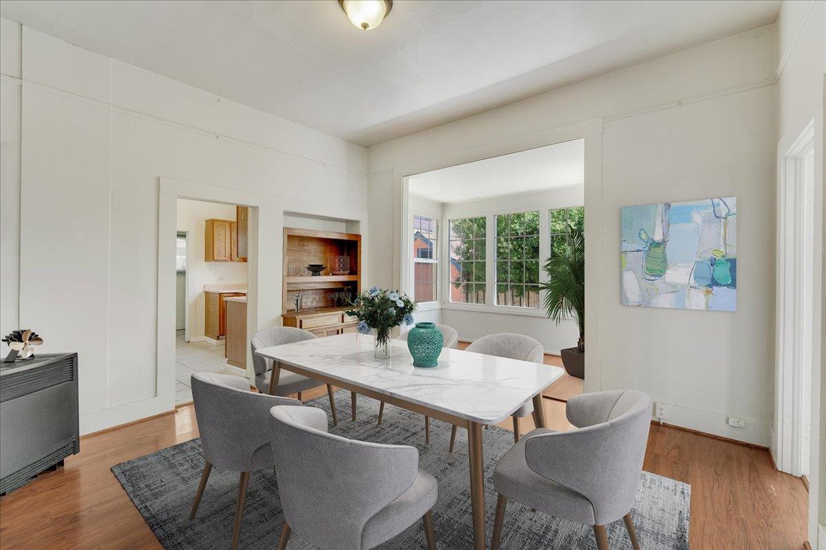 113 Fairbanks Street Santa Cruz, CA 95060 - Photo 9 of 27 a view of a dining room with furniture window and wooden floor