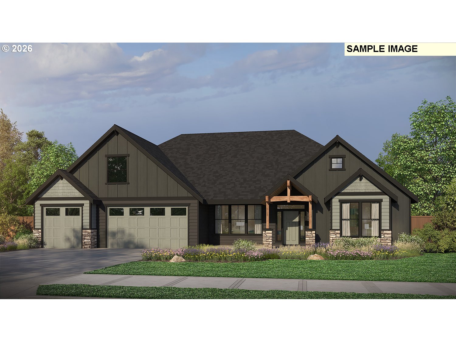 16997 Southwest Parrett Mountain Road Sherwood, OR 97140 - Photo 1 of 15 a front view of a house with a yard