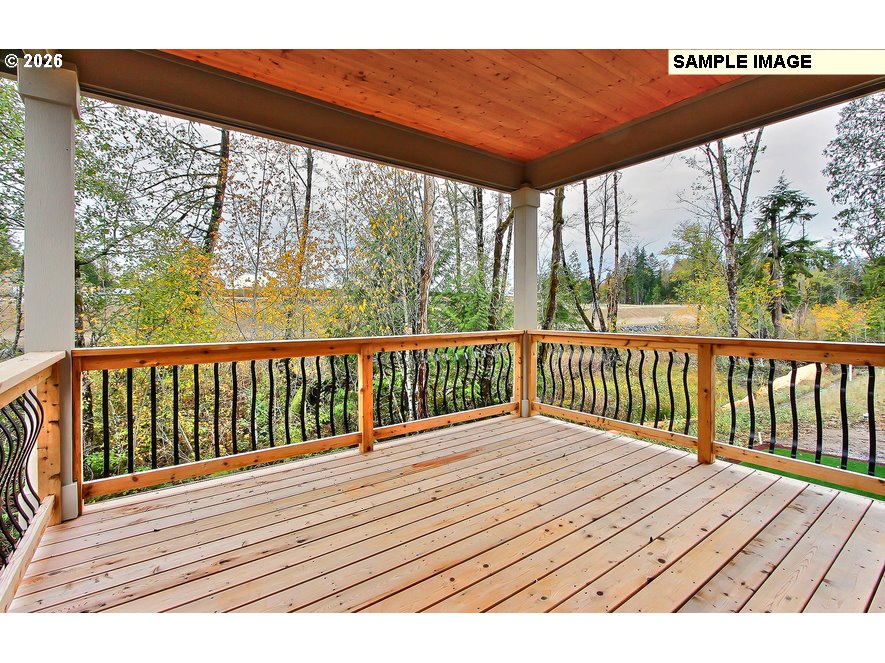 16997 Southwest Parrett Mountain Road Sherwood, OR 97140 - Photo 15 of 15 a view of balcony with wooden floor