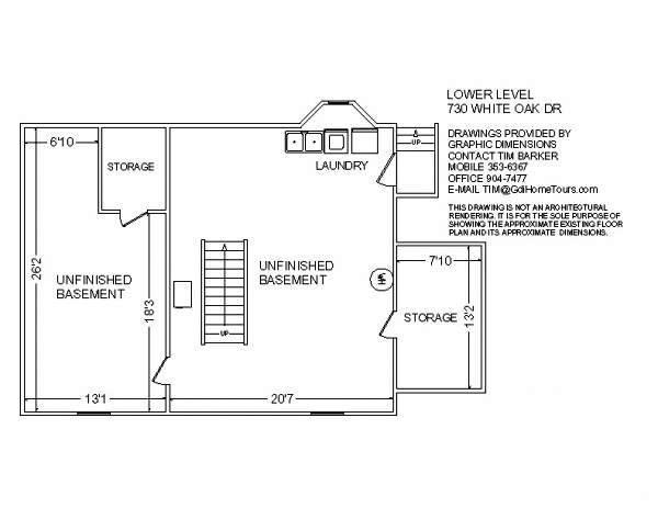 730 White Oak Road Southwest Roanoke, VA 24014 - Photo 35 of 35 Lower Level Floor Plan