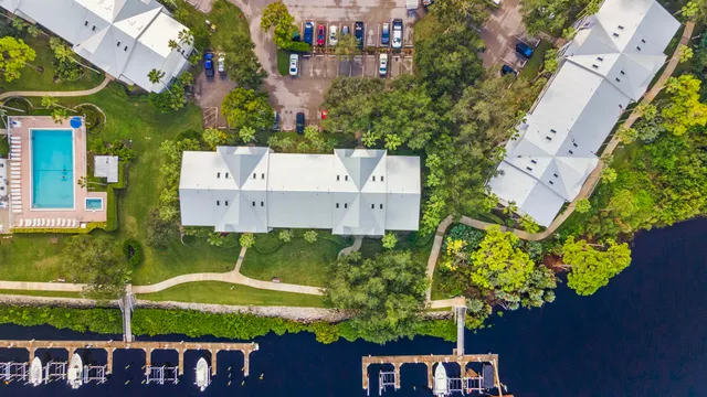 an aerial view of ocean residential house with outdoor space
