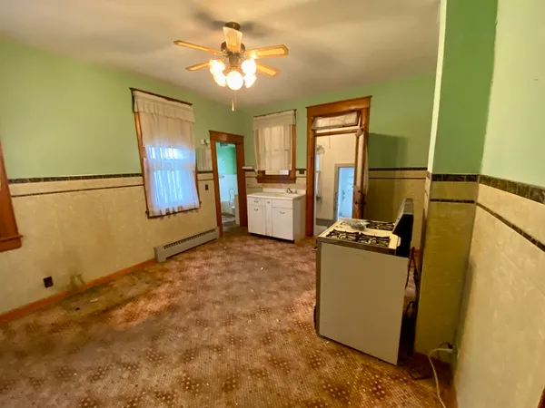 a room with storage and utility