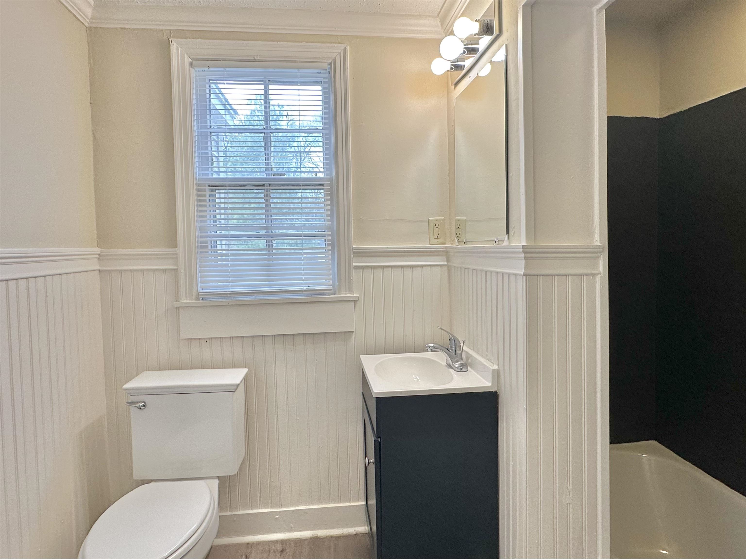 2195 Carnes Avenue Memphis, TN 38114 - Photo 16 of 30 a bathroom with a toilet a sink and mirror