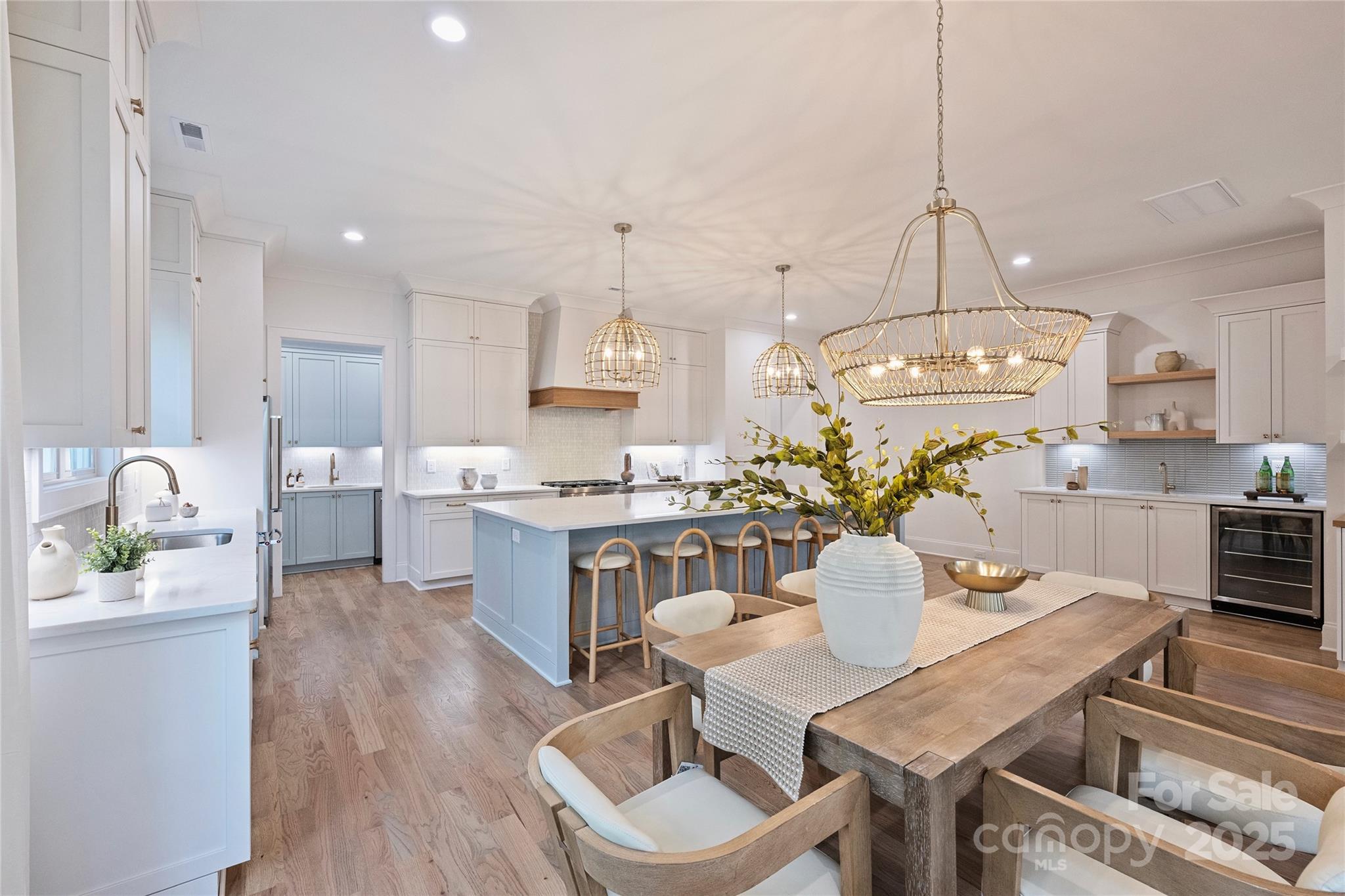 522 Greystone Road Charlotte, NC 28209 - Photo 7 of 23 a view of kitchen with sink and wooden floor