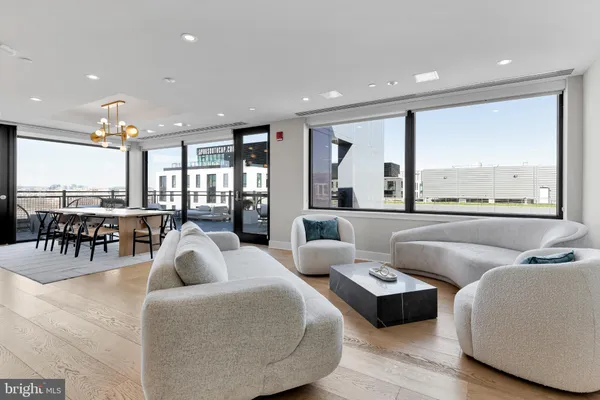 a view of a terrace with chairs