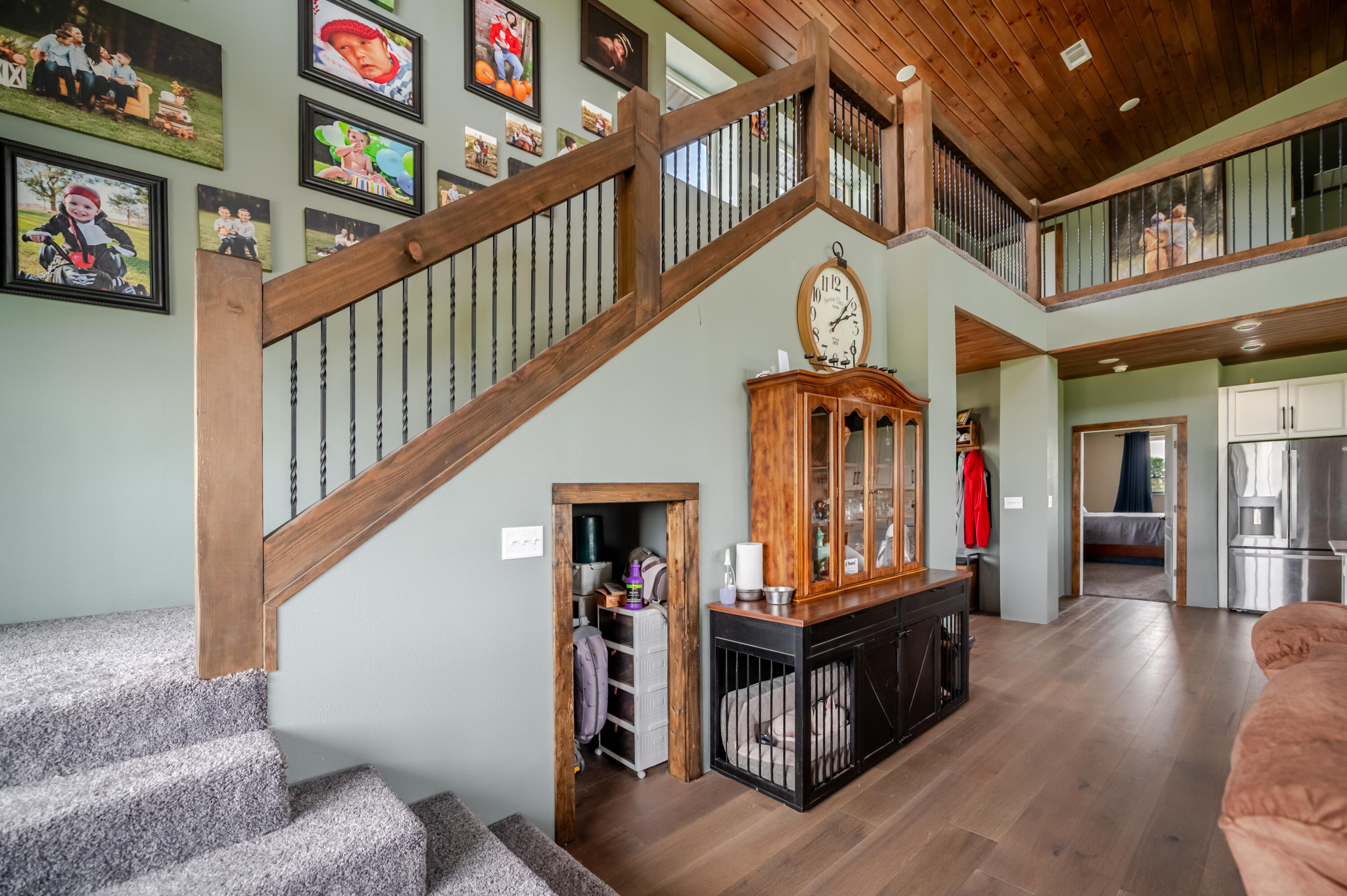 6792 Maine Road Anton, TX 79313 - Photo 39 of 77 a view of entryway livingroom and hall with wooden floor