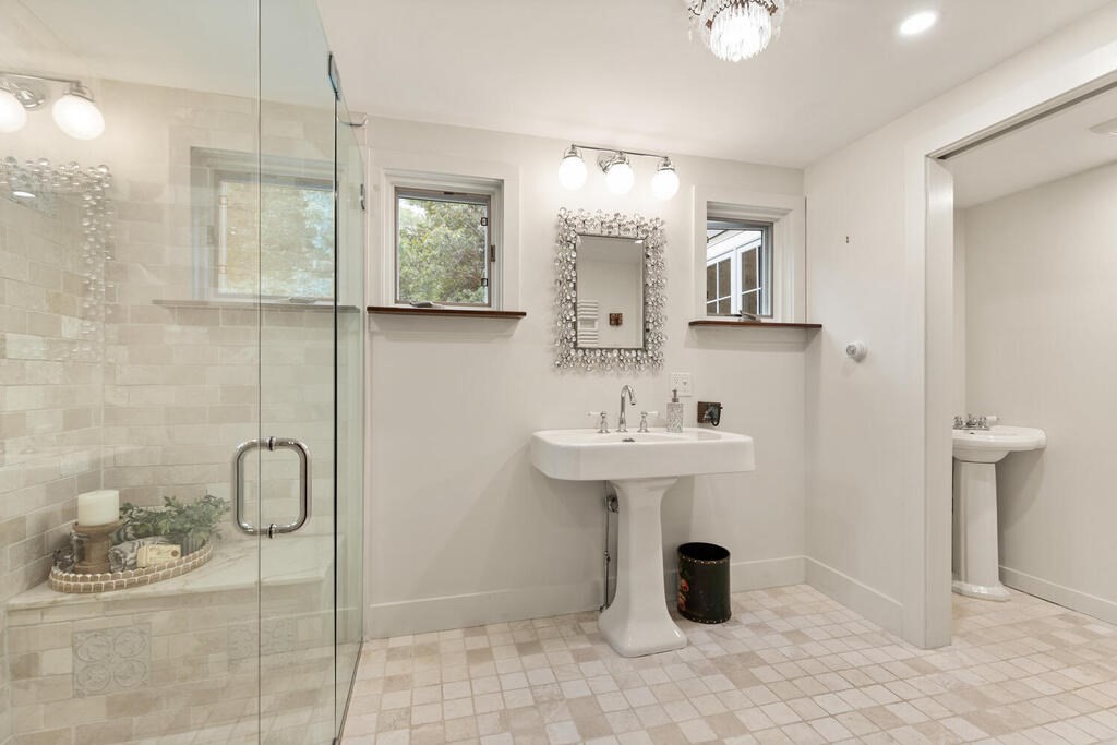 6 Lawrence Road Boxford, MA 01921 - Photo 13 of 42 a bathroom with a sink toilet and shower