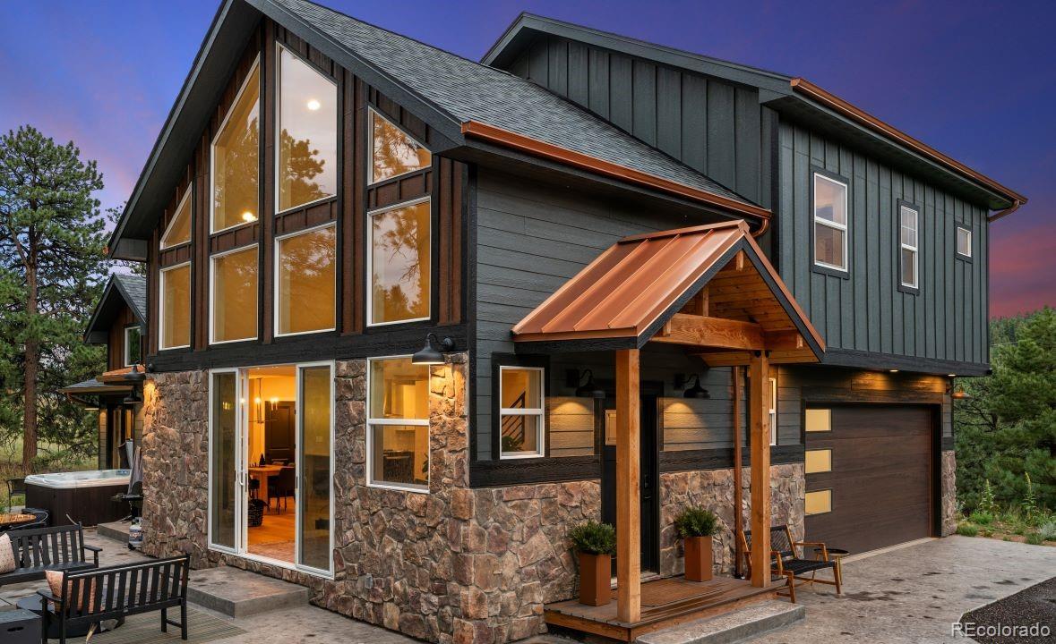 a front view of a house